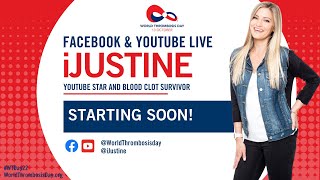 iJustine and World Thrombosis Day LIVE: Oct. 13 at 7 p.m. (US-ET)