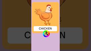 Chicken Flashcard #shorts #chicken #animals #flashcard