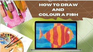 How to draw and colour a fish | suhaas Bhoir |