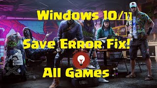 How to fix games not saving data, save file error fix