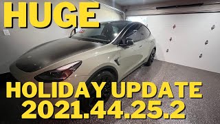 Tesla Christmas update Version 2021.44.25.2 on Model Y Performance / Coolest Update to Date!!