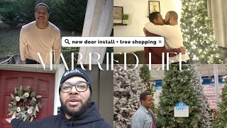 Married life: christmas tree shopping, smart home, new door install