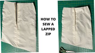 HOW TO NEATLY SEW A LAPPED ZIPPER