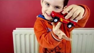 Little Boy Playing with Toys Farm Animals/Kids Learning/Animales de Granja/Pre-school