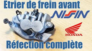 Mécanique moto: Réfection d'un étrier de frein avant Nissin HONDA XLR, XR, CR, SUZUKI DR