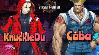 [SF6] KnuckleDu(Cammy) vs Caba(Guile) High Level [Street Fighter 6]