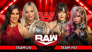 WWE RAW - Liv Morgan & Raquel Rodriguez vs Iyo Sky & Kairi Sane Full Match WWE Raw Highlights