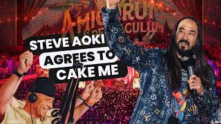 Steve Aoki  CAKES ME from the Tomorrowland Winter MAINSTAGE!