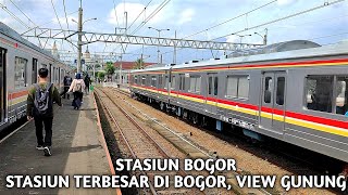 Stasiun dengan View gunung, stasiun terbesar di bogor kota "Kereta Commuter Line" | WalkingAround