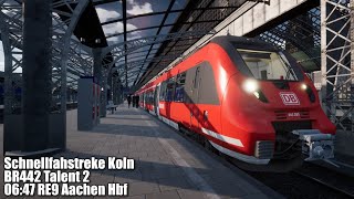 TSW2 06:47 RE9 Aachen Hbf - Schnellfahstreke Koln