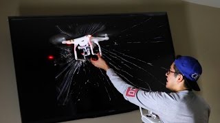 never fly a drone in your house!