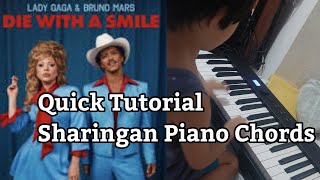 Foldable Piano Die With A Smile - Bruno Mars Lady Gaga Quick Tutorial Piano Chords by Rider Kikomi