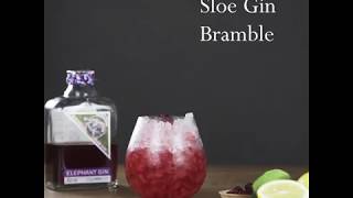 DIY Elephant Gin Cocktail: Sloe Gin Bramble