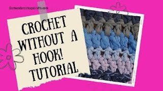 Easy finger crochet tutorial. How to crochet without a hook for beginners. Beginner crochet tutorial