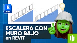 MURO DEBAJO DE ESCALERA en REVIT - Tutorial Arcux paso a paso