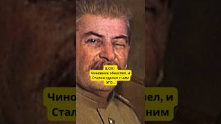 Чиновник проворовался, и вот что Сталин с ним сделал... #история #политика #shorts