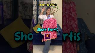 Under Rs.300/- short Kurtis from MEESHO 💖 #meeshofinds #meeshokurti #shortkurti