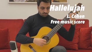 Antonio Pezzullo plays Hallelujah by L. Cohen - Free music score