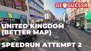 GeoGuessr - United Kingdom (Better Map) - Speedrun Attempt 2 - Where is Wigan!?