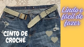 Cinto de crochê - Lindo e fácil de fazer - #crochetutorial