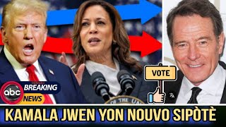 Trump rejwen Kamala | yon lot tantativ pou twche Trump | Yon aktè selèb kanpe dèyè Kamala Harris