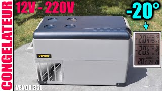 VEVOR 35L электрический холодильник 12V 220V автомобильный холодильник с морозильно