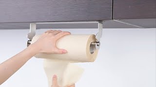 Kitchen Cleaning Tips And Tricks // YIGII Paper Towel Holder Under Cabinet KS064-3