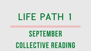 Life Path 1 - Follow Your Heart, You're Becoming More Powerful! Tarot Oracle Reading September 2022