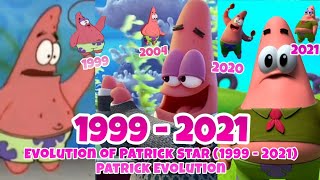 Evolution of Patrick Star 1999 - 2021 in Spongebob SquarePants TV & Movies - Patrick Star Evolution