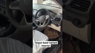 VW taigun base model interior #shortsvideo #shortvideo #shorts #short