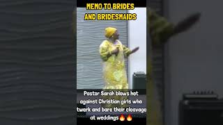 HOT! Pastor Sarah Omakwu berates the height of indecency Christian ladies portray at weddings