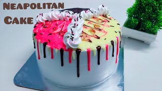 OMG! കിടു..  ഈ Neapolitan Cake....| 3 in 1 Cake...|No Oven