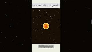 Gravitational system demonstration #facts #gravity #science #shorts