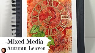 Autumn Leaves  - Time for change 🎨 #beginnerfriendly project 🎨 #ThirdSaturdayArt Video Hop 🎬▶▶