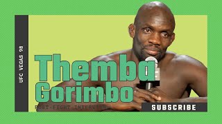 Themba Gorimbo wants to be back-up for the Nick Diaz vs. Vicente Luque fight