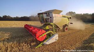 Wintergerste dreschen 2020 [Claas Lexion 670TT (Fendt, Yuneec)]