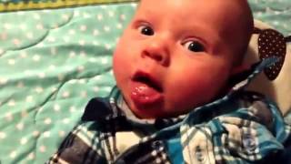 Funny babies, puking, very funny