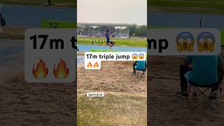 17m triple jump 😱😱😱🔥🔥#youtubeshorts #triplejump #viral