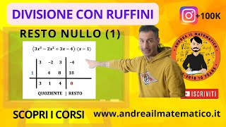 DIVISIONE CON RUFFINI CON RESTO NULLO (1) - FATTORIZZAZIONE - BASI MATEMATICHE