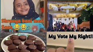 Meri Beti Bani meri Saas😂😂||Mata Ka Jagrata 🙏🙏||Kya aapne vote Kiya?? 👍#vlog #subscribe #voting