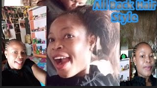 How I Made My All Back Hair Style|Weekend Looks