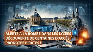 ALERTE A LA BOMBE DANS LES LYCÉES :  DÉCOUVERTE DE CENTAINES DE COMPTES D'ACCÉS PRONOTES PIRATÉS !