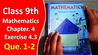 1-2 Question | Exercise 4.3 | Class 9th | Mathematics | Chapter. 4 || DAG12664