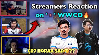 Cr7 HORAA SAD🥲? | DRS and T2K WWCD❤️‍🔥, in PMPL SAC, DAY-2💐| STREAMERS REACTION😱 | PUBGM