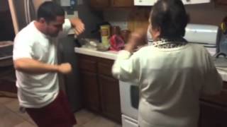 Grandma does the shmoney dance