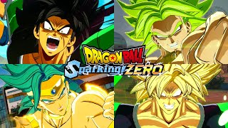 Dragon Ball Sparking Zero - All Broly Transformations, Supers & Ultimates (4K 60FPS)