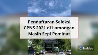 PENDAFTAR CPNS DAN PPPK LAMONGAN MASIH SEPI