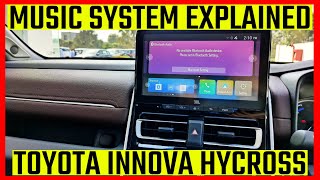 Complete Features of Music System Explained of Toyota Innova Hycross ZX Navigation Menu Settings HD