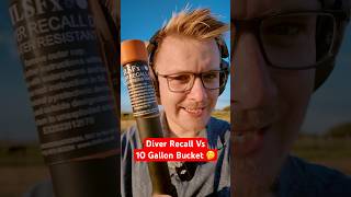 Diver Recall Vs 10 Gallon Bucket (Will it Work?) *test* #civtac #gun #firearms