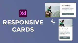 Responsive Cards Using Stacks in Adobe Xd